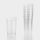 A glass of plastic disposable “conical extra”, 150 ml, transparent