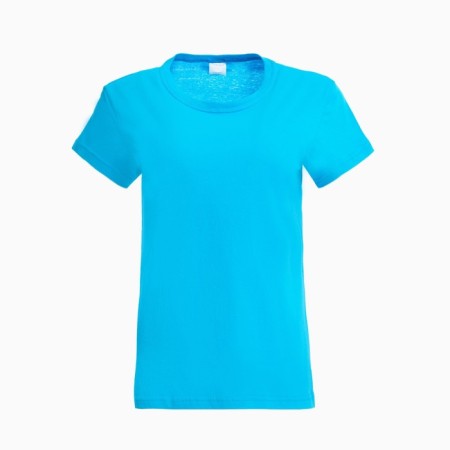 Female T-shirt, light blue/mix, size 48-6