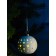Christmas ball "Starry sky" 9x9x9.8 cm, 1 LED, LR44x3 (in the set), T/white