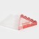Box for confectionery with PVC lid "Retro", 18 x 18 x 4 cm, New Year