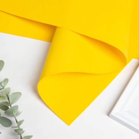 Foamiran matte 50x50cm 1 mm, yellow