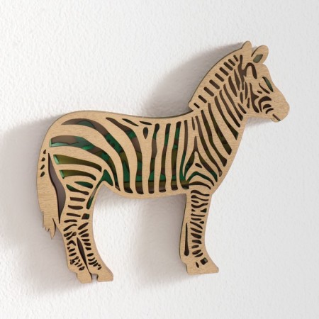 Panel Interior tree "Zebra" 17.5x15 cm-1