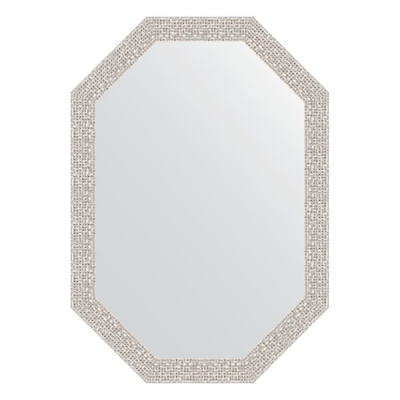 Mirror in the baguette frame, chrome mosaic 46 mm, 48x68 cm