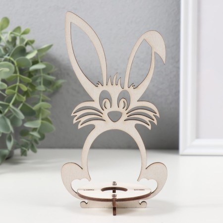 Easter stand "Hare" 9.3x6.5x17 cm (set 3 parts) White-1