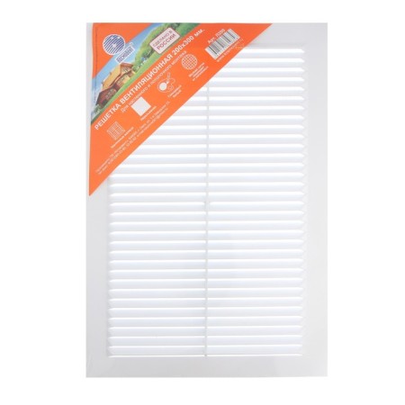 Ventilation grate "Cosmetic" L200, 200 x 300 mm, with a grid, stiff-3