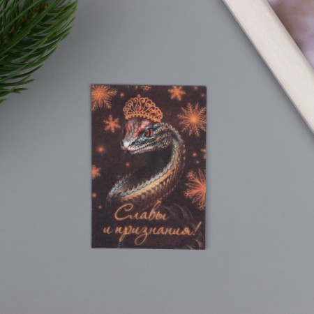 A postcard with the seeds "grow itself" "glory and recognition!" 5*7cm