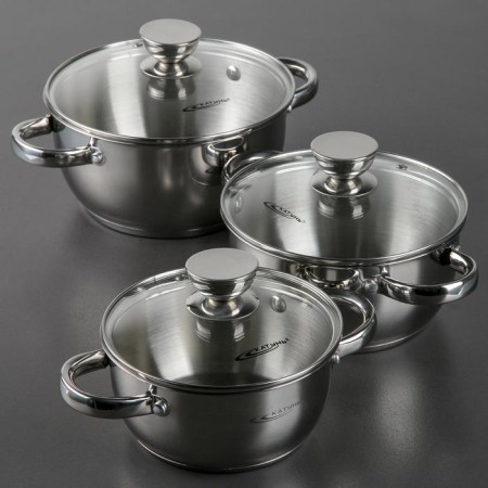 Set of pan “Antei”, 3 subjects: 1.5 l, 2 l, 3 l, capsule, gift packaging