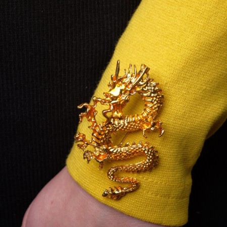 Brooch "Fiery Dragon", Golden Color-2