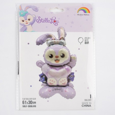 Foil ball 24 "Bunny", a figure on a stand, under the air-2