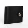 Male purse on a magnet, department for bills, for cards, black color