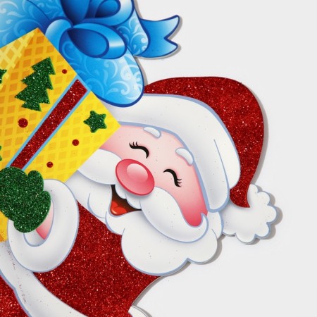 Decorative decoration (stand) "Santa Claus with a gift" 33x25.5 cm-4