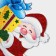 Decorative decoration (stand) "Santa Claus with a gift" 33x25.5 cm