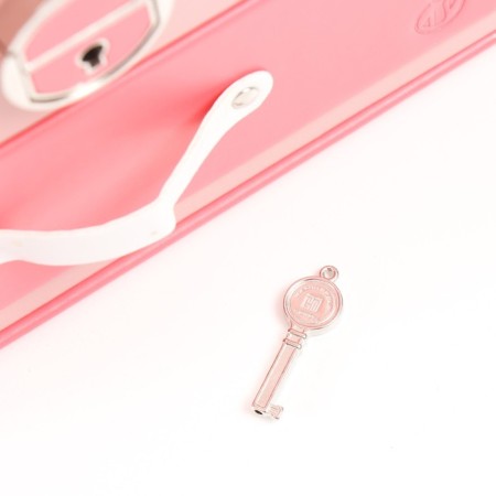 Casket to the leatherette for decorations "Sheila" pink with coral 25.5x18.5x14 cm-5