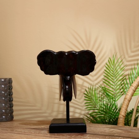 Souvenir "Elephant Head" on a stand, Albezia 35 cm-3
