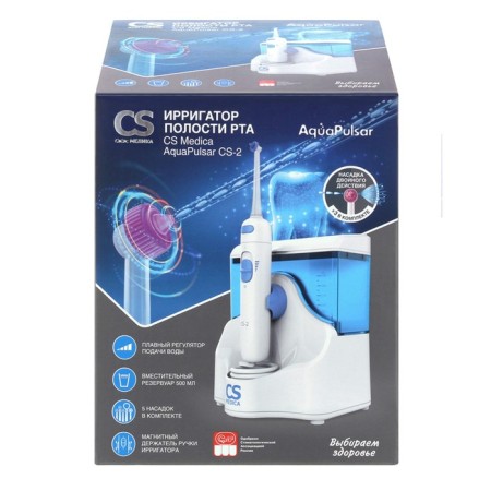 Irrigator CS Medica Aquapulsar CS-2, 18 W, portable, 2 modes, 5 nozzles, 220 V, white-22