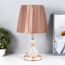 Justine table lamp 1x60W E27 gold 21x21x35 cm Risalux