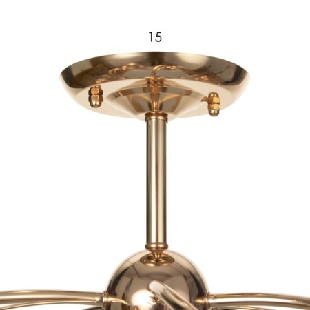 Chandelier 2793/5 E27 40W gold 60x60x32 cm Bayerlux-5