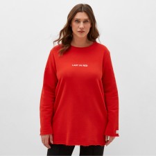 Women's sweatshirt MIST COZY STYLE, red, size 52
