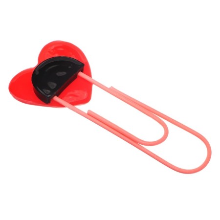 The bookmark is large, 11 cm "heart", mix-9