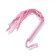 Leather whip, 55 cm, pink