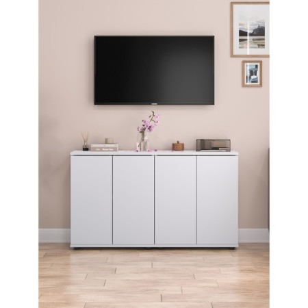 Cabinet dresser 2x door Ultra PUSH, 602 × 290 × 701 mm, white smooth color-4