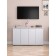 Cabinet dresser 2x door Ultra PUSH, 602 × 290 × 701 mm, white smooth color