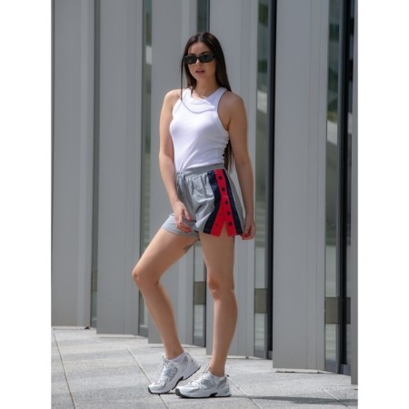 Women's shorts ise, size 44 cm, gray color-9