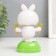 Plastic pendulum from the solar battery "Bunny with carrots" 6x6x10.5 cm