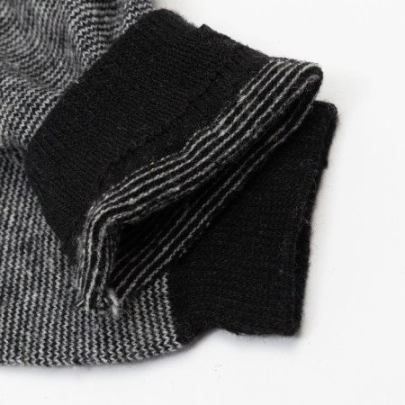 Male woolen socks, black color, size 39-43-2
