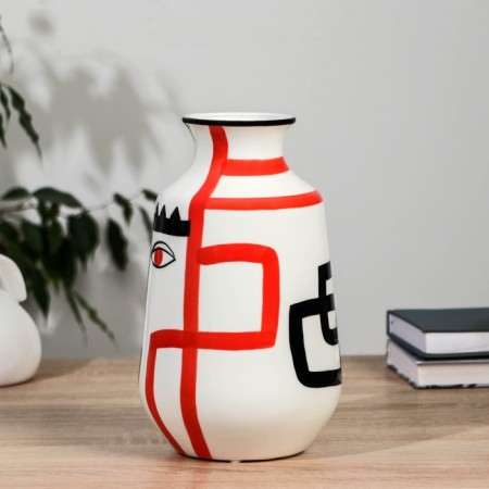 VAZ Coramics Table "Picasso" (manual painting) face, h-24 cm d-7.5 cm-1