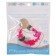 Holder for the nipple - dummy "elephant", wooden, pink color