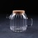 Glass jug with a cork lid "Eco", 600 ml, 17 × 11 × 13.5 cm