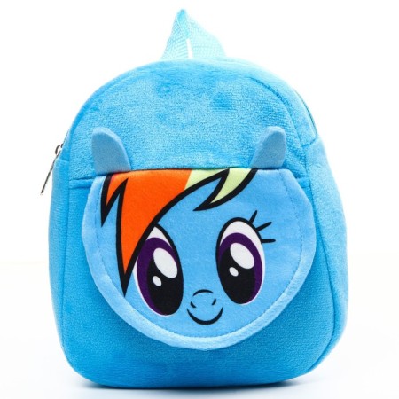 Blue backpack on a zipper, with a pocket, 19 x 22 cm "Rainbow Dash", My Little Pony-2