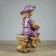Garden figure "Girl on the bench" Bronze, 21x28x44cm