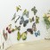 Magnet Plastic "Butterfly Silver" set of 12 pcs mix h = 4.4.5,6,8,9,5,13,5,14.5 cm