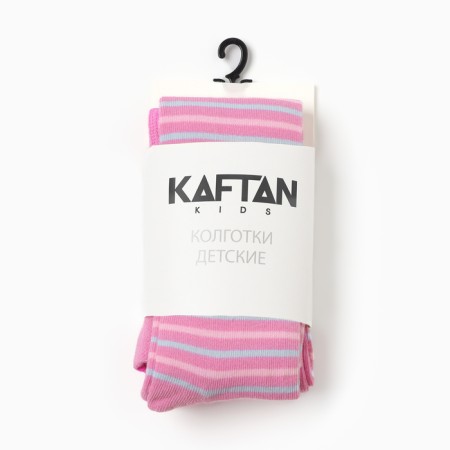 Pantyhose baby kaftan "strip" 92-98 cm, pink color-5
