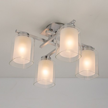 Ceiling Citilux Cutilux CL111140, 42.5x42.5x24.5 cm, 4x75W, E27, Gray color-5