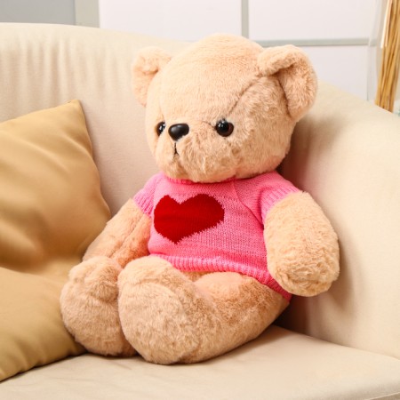 Soft toy "Bear", in a pink jacket, 50 cm-2