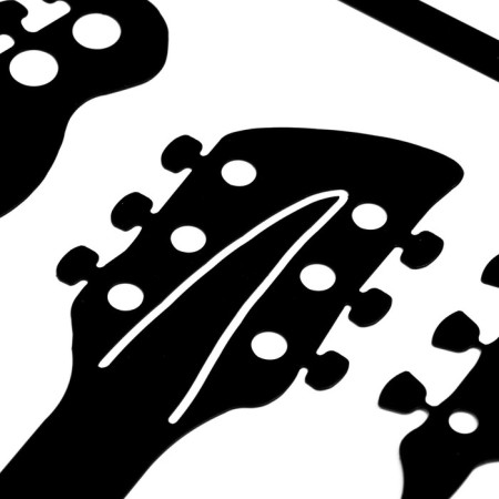 Metal panel "guitars" 43x30cm-2