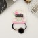 Hair elastic band "Cowley" square shine button, 5 cm