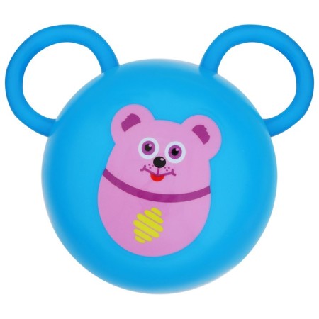 Children's ball with ears, D = 15 cm, 80 g, color mix-6