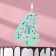 Candle for the Mosaika cake, number "4", blue