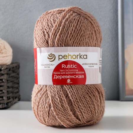 Yarn "village" 100% half-carbonated wool 250m/100g (412-sparkle)