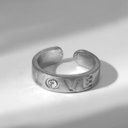 Love ring, silver color, dimensionless-2