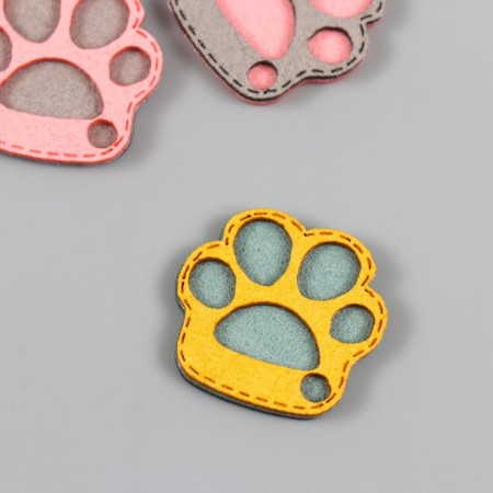 Decor for creativity claims. suede "color paw" mix 2.5x2.4 cm-1