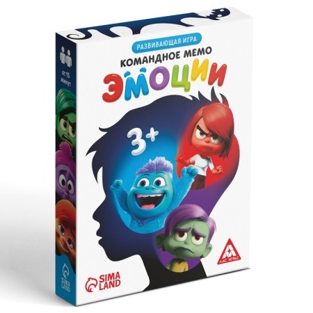 Board game "Team Memo. Emotions ", 44 cards, 3+-4