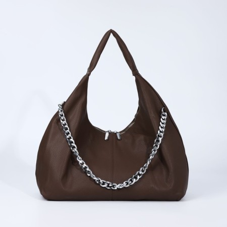 Load bag with lightning, external pocket, brown color