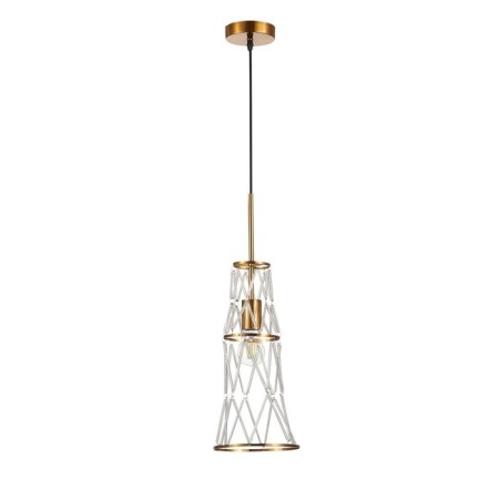 Suspension lamp ST LUCE. SL1016.203.01. Narrio. 1x60 W, E27, 18x18 cm, golden color-5