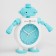 Clock-desktop alarm clock "Techno-boot", discrete move, dial d-9 cm, 16 x 20.5 cm, aa