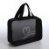 Cosmetic bag with lightning, black color
